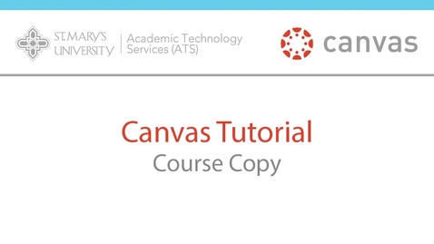 Thumbnail for entry Canvas Course Copy