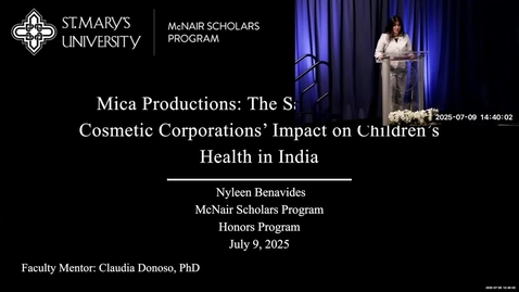 Thumbnail for 2025 Summer Research Symposium • Nyleen Benavides • July 9, 2025