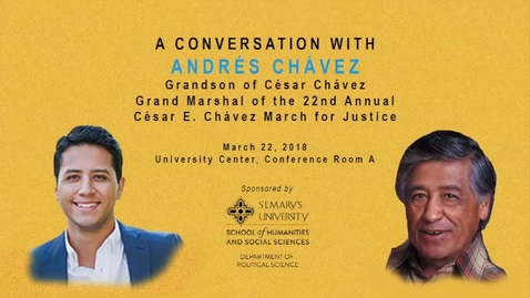 Thumbnail for entry A Conversation with Andrés Chávez -- March 22, 2018