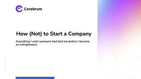 Thumbnail for  Sebastian Mellen Co-Founder, CEO — Cerebrum