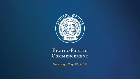 Thumbnail for School of Law Commencement-May 19, 2018
