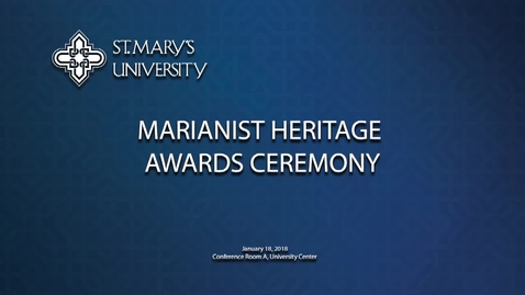 Thumbnail for Marianist Heritage Awards Ceremony--January 18, 2018