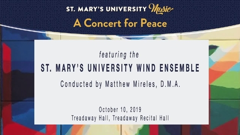 Thumbnail for entry Concert for Peace-October 10, 2029