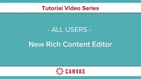 Thumbnail for entry Canvas New RCE (5-min)