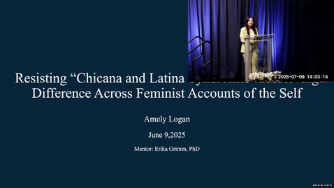 Thumbnail for 2025 Summer Research Symposium • Amely Logan • July 9, 2025