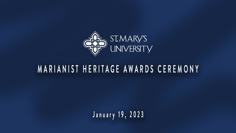 Thumbnail for entry MARIANIST HERITAGE AWARDS CEREMONY / January 19, 2023