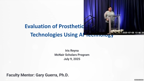 Thumbnail for 2025 Summer Research Symposium • Iris Reyna • July 9, 2025
