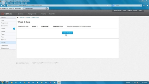 Thumbnail for Introduction to LockDown Browser for Canvas (Classic Quizzes)