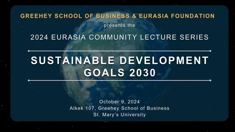 Thumbnail for 2024 Eurasia Community Lecture Series • October 9, 2024