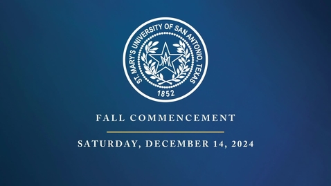 Thumbnail for 2024 Fall Commencement •  December 14, 2024