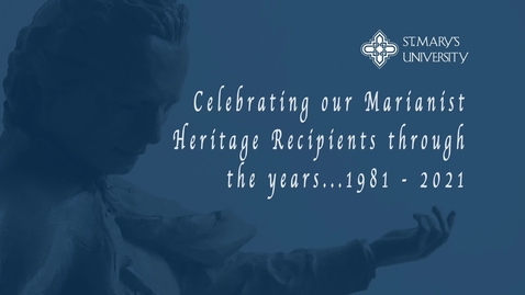 Thumbnail for entry Marianist Heritage Recipients Through the Years  / 1981-2021