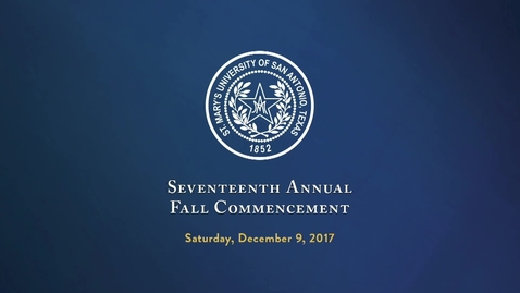 Thumbnail for entry Seventeenth Annual Fall Commencement / December 9, 2017