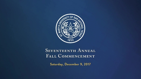 Thumbnail for Seventeenth Annual Fall Commencement / December 9, 2017