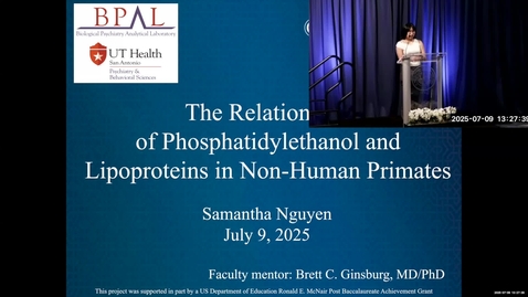 Thumbnail for 2025 Summer Research Symposium • Samantha Nguyen • July 9, 2025
