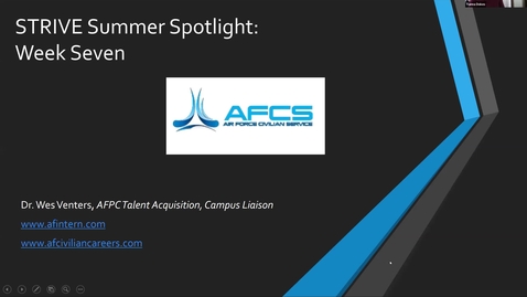 Thumbnail for STRIVE Summer Spotlight: Air Force Civilian Service