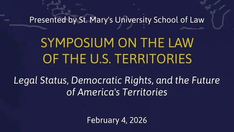 Thumbnail for Panel III  Territorial Courts, Federalism, and Sovereignty • February 4, 2026