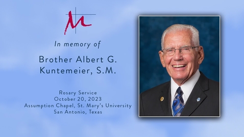 Thumbnail for Rosary service for Brother Albert Kuntemeier, SM