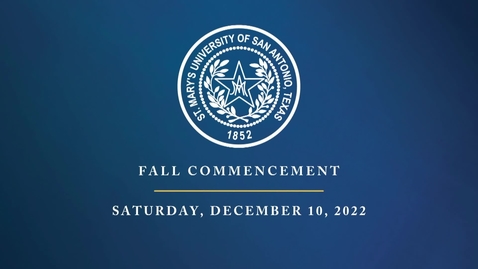 Thumbnail for entry 2022 Fall Commencement- December 10, 2022