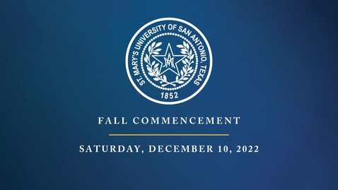 Thumbnail for 2022 Fall Commencement- December 10, 2022