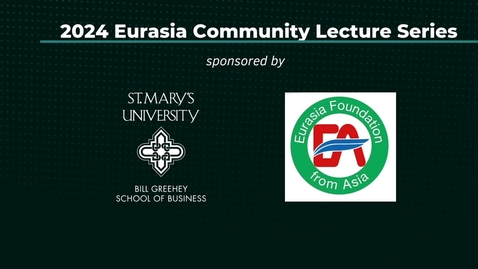 Thumbnail for 2024 Eurasia Community Lecture Series •  Sang M. Lee, Ph.D. • November 2024