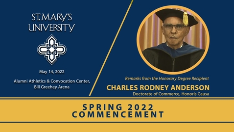 Thumbnail for entry Honorary Degree to Mr. Charles Rodney Anderson- May 14, 2022