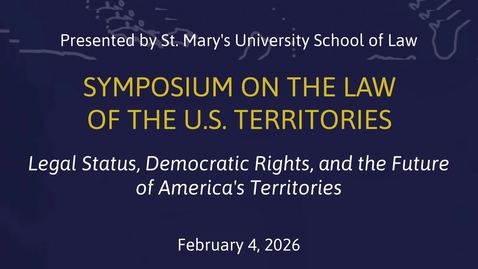 Thumbnail for Panel II  Federal Power, Accountability, and Colonial Governance • February 4, 2026