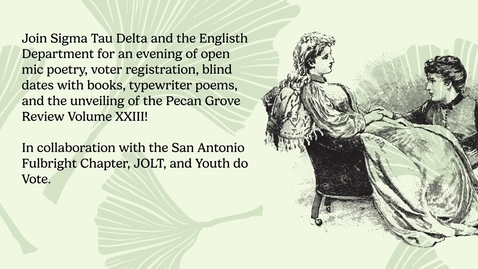 Thumbnail for Poetry and the Engaged Citizen • Aprl 22, 2026