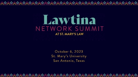Thumbnail for Lawtina Network Summit • Session 4 Law Student: Bar Exam Mindset • October 6, 2023