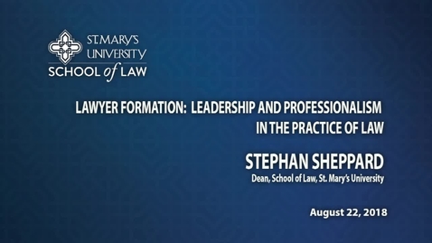 Thumbnail for Introduction by Dean Sheppard - August 22, 2018