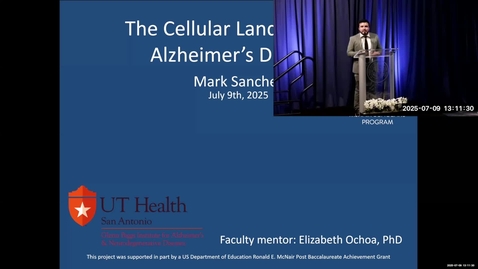 Thumbnail for 2025 Summer Research Symposium •  Mark Sanchez • July 9, 2025
