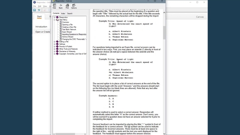 Thumbnail for Importing Questions with Respondus 4