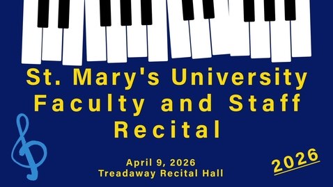 Thumbnail for 2026 Faculty and Staff Recital  • April 8, 2026