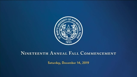 Thumbnail for entry Fall 2019 Commencement --December 14, 2019