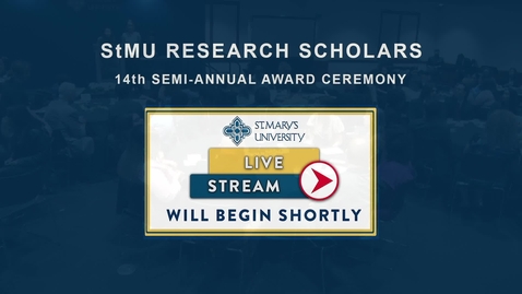 Thumbnail for entry 2023 St. Mary's Research Scholars Award Ceremony / May 4, 2023
