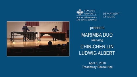 Thumbnail for entry Marimba Duo---April 5, 2018