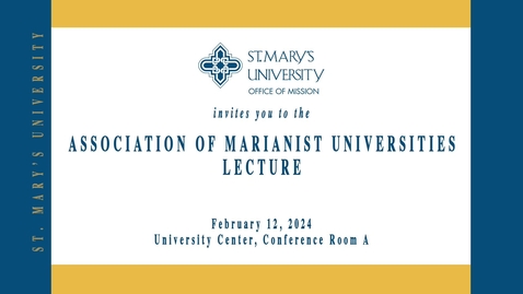 Thumbnail for entry Engaging the “Other” for the Common Good: Civil Discourse in Marianist Higher Education • Featuring Tim Shaffer, Ph.D. • Feb. 12, 2024