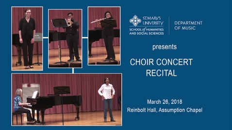 Thumbnail for entry Students in  Recital --- March 26, 2018