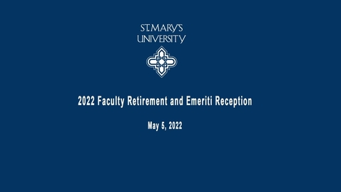 Thumbnail for entry 2022 Retirement Reception - May 5, 2022