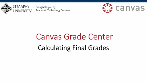 Thumbnail for Canvas Gradecenter Tutorial