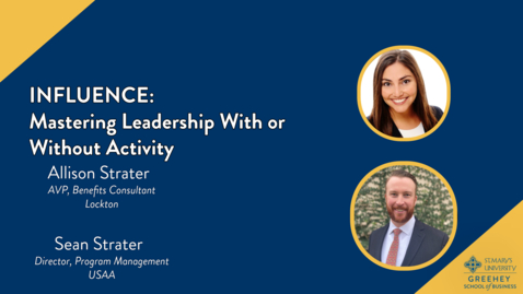 Thumbnail for Business Week 2025 Session 17 Allison Strater &amp; Sean Strater • Mastering Leadership With or Without Activity • October 24, 2025 9:30 am-10:45 am