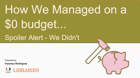 Thumbnail for Session 7 | How We Managed on a $0 budget... Spoiler Alert - We Didn't