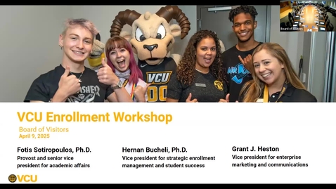 Thumbnail for Board of Visitors Budget Workshop