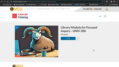 Thumbnail for entry Library Module Walkthrough UNIV 200