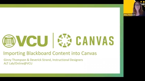 Thumbnail for (12/16/20) Blackboard to Canvas Transition 