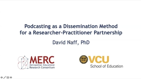 Thumbnail for entry Podcasting as Research Dissemination