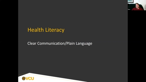 Thumbnail for CReSS Workshop:  Health Literacy – An Introduction for CRPs