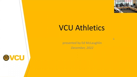 Thumbnail for Board of Visitors Meeting Dec. 8th, 2022 (Athletics Committee)