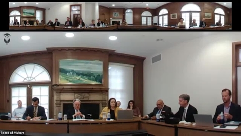 Thumbnail for Board of Visitors Orientation Meeting Sept. 8th, 2022