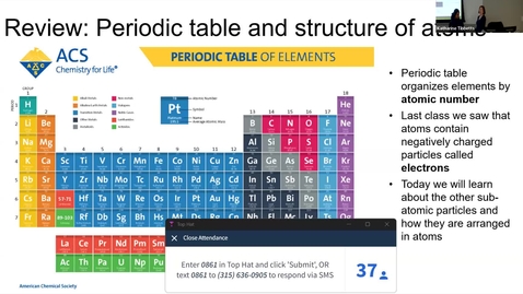 Thumbnail for CHEM 110 1/14/26