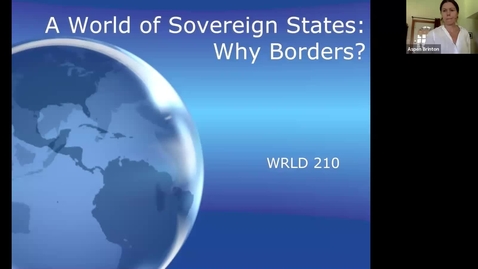 Thumbnail for entry WRLD 210 Lecture #2 Borders Brown Walzer